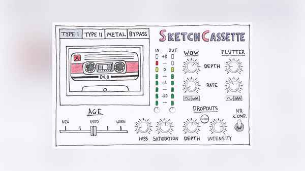 SketchCassette приносит в DAW звучание 4-дорожечного кассетного магнитофона  