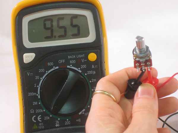 Как проверить переменный резистор мультиметром