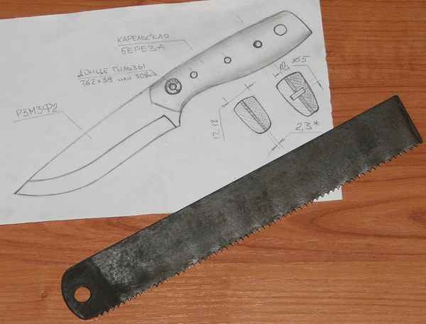 Из чего делают ножи в домашних условиях